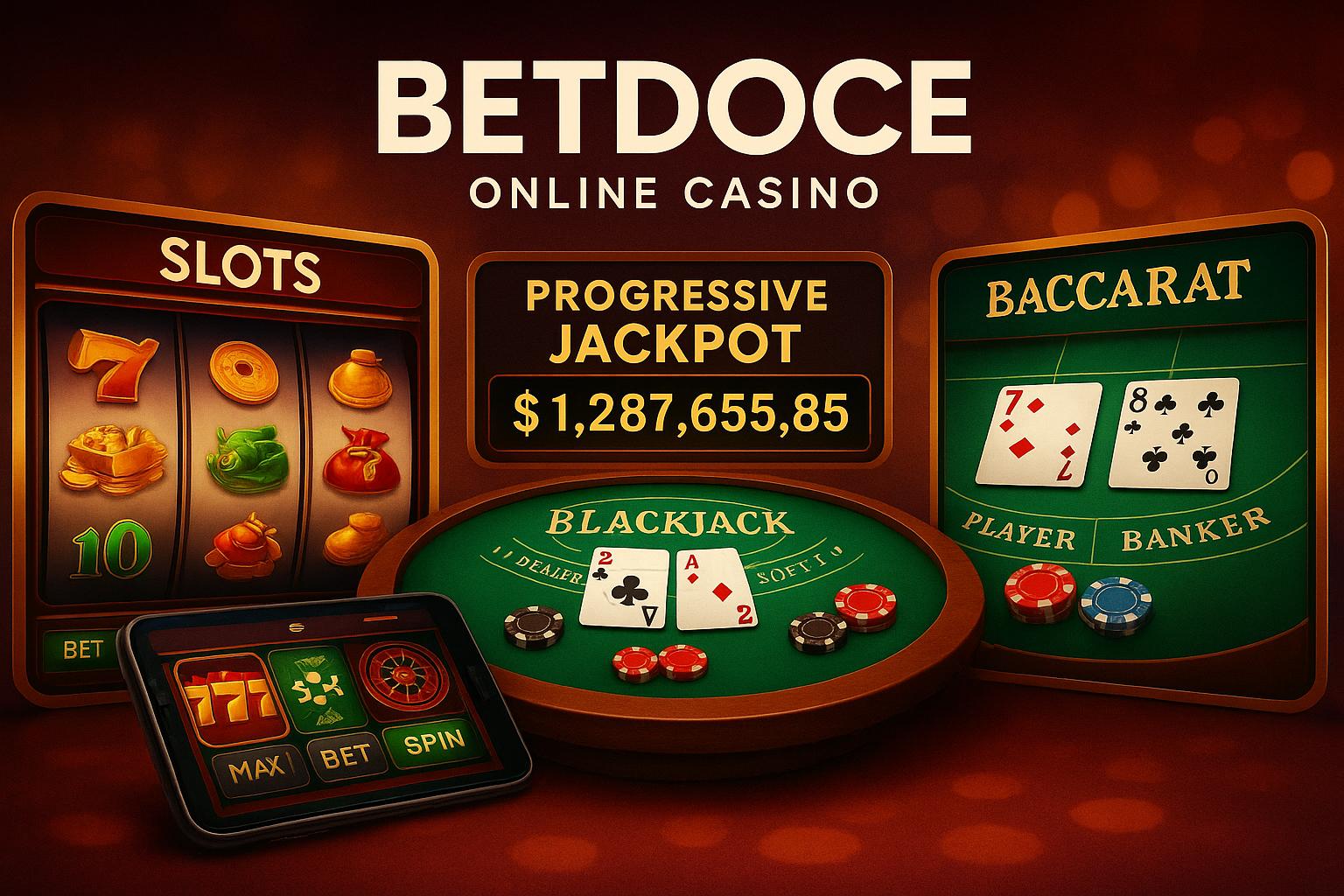 Jogos de cassino online inovadores e emocionantes na BETDOCE